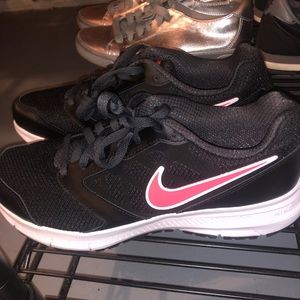 Black and pink NIKE sneakers